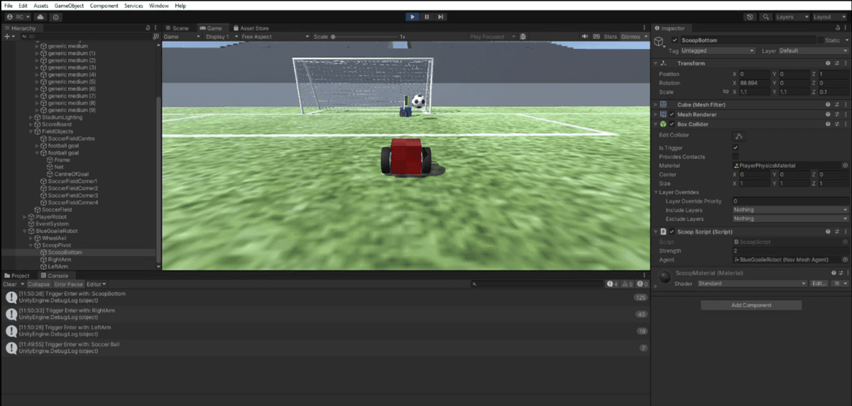 Unity Robot Soccer Game screenshot